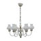 Mid-Century White Chandelier from Lidokov, 1960s 1