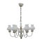 Mid-Century White Chandelier from Lidokov, 1960s, Image 1