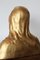 Escultura de busto de cera y escayola dorada, Imagen 6