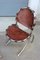 Leather & Metal Model Medusa Lounge Chairs by Bazzani for Studio Tetrark, 1950s, Set of 4, Image 1