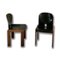Lacquered Walnut Model 121 Dining Chairs by Tobia & Afra Scarpa for Cassina, 1967, Set of 4 5