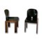 Lacquered Walnut Model 121 Dining Chairs by Tobia & Afra Scarpa for Cassina, 1967, Set of 4, Image 5