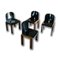 Lacquered Walnut Model 121 Dining Chairs by Tobia & Afra Scarpa for Cassina, 1967, Set of 4 2