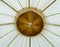 Sputnik Brass, Wood & Plastic Ceiling Lamp, 1950s, Image 6