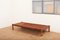Sofá cama de madera, acero y cuero, años 70, Imagen 14