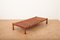 Sofá cama de madera, acero y cuero, años 70, Imagen 6
