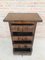 Antique Spanish Carved Walnut Chest of Drawers, Immagine 10