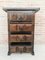 Antique Spanish Carved Walnut Chest of Drawers, Immagine 9