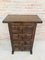 Antique Spanish Carved Walnut Chest of Drawers, Immagine 2