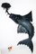 Iron Sculptural Koi Fish Sconce, 1950s, Image 7