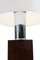 Tischlampen aus Chrom, Holz & Furnier im Art Deco Stil, 1950er, 2er Set 4