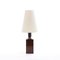 Tischlampen aus Chrom, Holz & Furnier im Art Deco Stil, 1950er, 2er Set 1