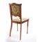Antique Art Nouveau Beech, Mahogany & SIlk Jacquard Dining Chairs, 1890s, Set of 2 4