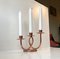 Danish Modernist Copper Spiral Candleholder, 1970s 4