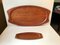 Large & Small Teak Veneer Serving Trays from Silva, 1960s, Set of 2 1