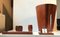 Mid-Century Danish Teak Desk Set with Waste Basket, Set of 5, Image 6