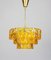 Vintage Orange Plastic Chandelier, Immagine 1