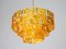 Vintage Orange Plastic Chandelier, Imagen 4