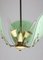 Lámpara colgante italiana vintage de cristal de Murano, años 50, Imagen 6