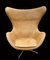 Cognacfarbener Leder Egg Chair von Arne Jacobsen für Fritz Hansen, 1960er 1