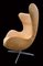 Cognacfarbener Leder Egg Chair von Arne Jacobsen für Fritz Hansen, 1960er 2