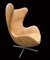 Cognacfarbener Leder Egg Chair von Arne Jacobsen für Fritz Hansen, 1960er 4