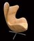 Egg chair in pelle color cognac di Arne Jacobsen per Fritz Hansen, anni '60, Immagine 4