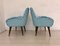 September Fabric & Wood Lounge Chairs, 1970s, Set of 2 12
