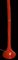 Lámpara de pie roja de Fabio Lenci para Guzzini, años 70, Imagen 3