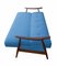 Mid-Century Blue Teak Daybed, 1950s 3