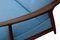 Mid-Century Blue Teak Daybed, 1950s, Immagine 6