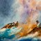 Pittura ad olio Square Morning Seascape vintage di David Chambers, Immagine 5