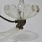 Lámpara de araña Art Déco vintage de cristal de Murano, Imagen 3