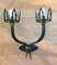 Vintage Art Deco Wrought Iron Sconce 4