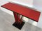Art Deco Red and Black Console Table 4