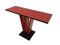 Art Deco Red and Black Console Table 1