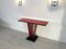 Art Deco Red and Black Console Table 7
