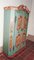 Antique Biedermeier Floral Painted Farmers Cabinet 3