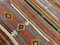 Tappeto Kilim grande vintage in lana rossa, arancione e nera, Turchia, Immagine 4