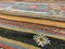 Grand Tapis Kilim Vintage en Laine Rouge, Orange et Noire, Turquie 8