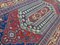 Grand Tapis Soumak Kilim Vintage Rouge, Bleu et Beige, Afghanistan 4