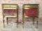 Antique Louis XVI Bronze & Glass Nightstands, Set of 2 1