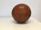 Vintage 2 kg Medizinball aus Leder 1
