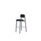 Residence 75 Black Bar Stool by Jean Couvreur 1