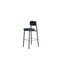 Residence 75 Black Bar Stool by Jean Couvreur, Immagine 1