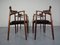 Rosewood Armchairs by Harry Østergaard for Randers Møbelfabrik, 1960s, Set of 4, Immagine 6