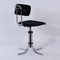 Desk Chair 132 in New Black Manchester Rib by Fana Metaal, 1950s, Image 6