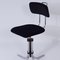 Desk Chair 132 in New Black Manchester Rib by Fana Metaal, 1950s 9