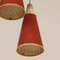 Lampe à Suspension Perfolux Rouge par N. Hiemstra pour Hiemstra Evolux, 1950s 11