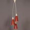 Lámpara colgante Perfolux en rojo de N. Hiemstra para Hiemstra Evolux, años 50, Imagen 6